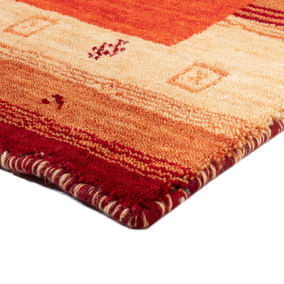 Tappeto Gabbeh - Indus - 145 x 70 cm - arancione