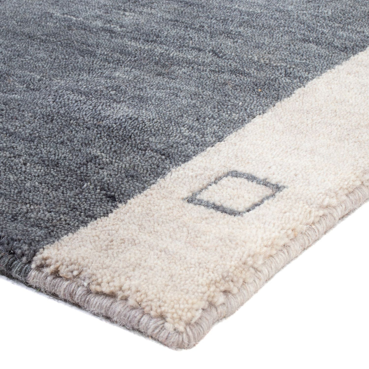 Tappeto Gabbeh - Indus - 140 x 70 cm - grigio