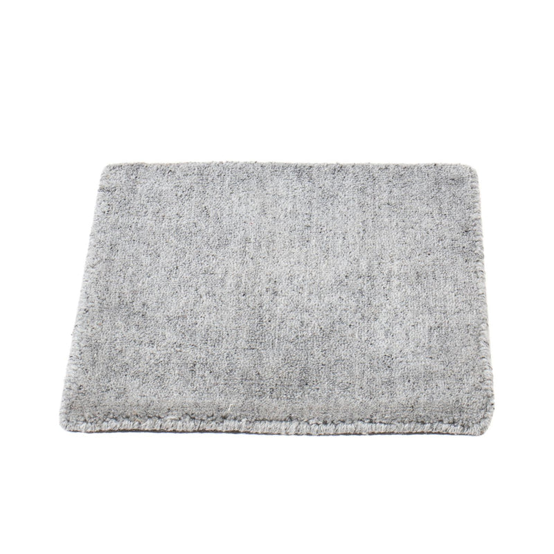 Tappeto di lana quadrato  - 30 x 30 cm - grigio