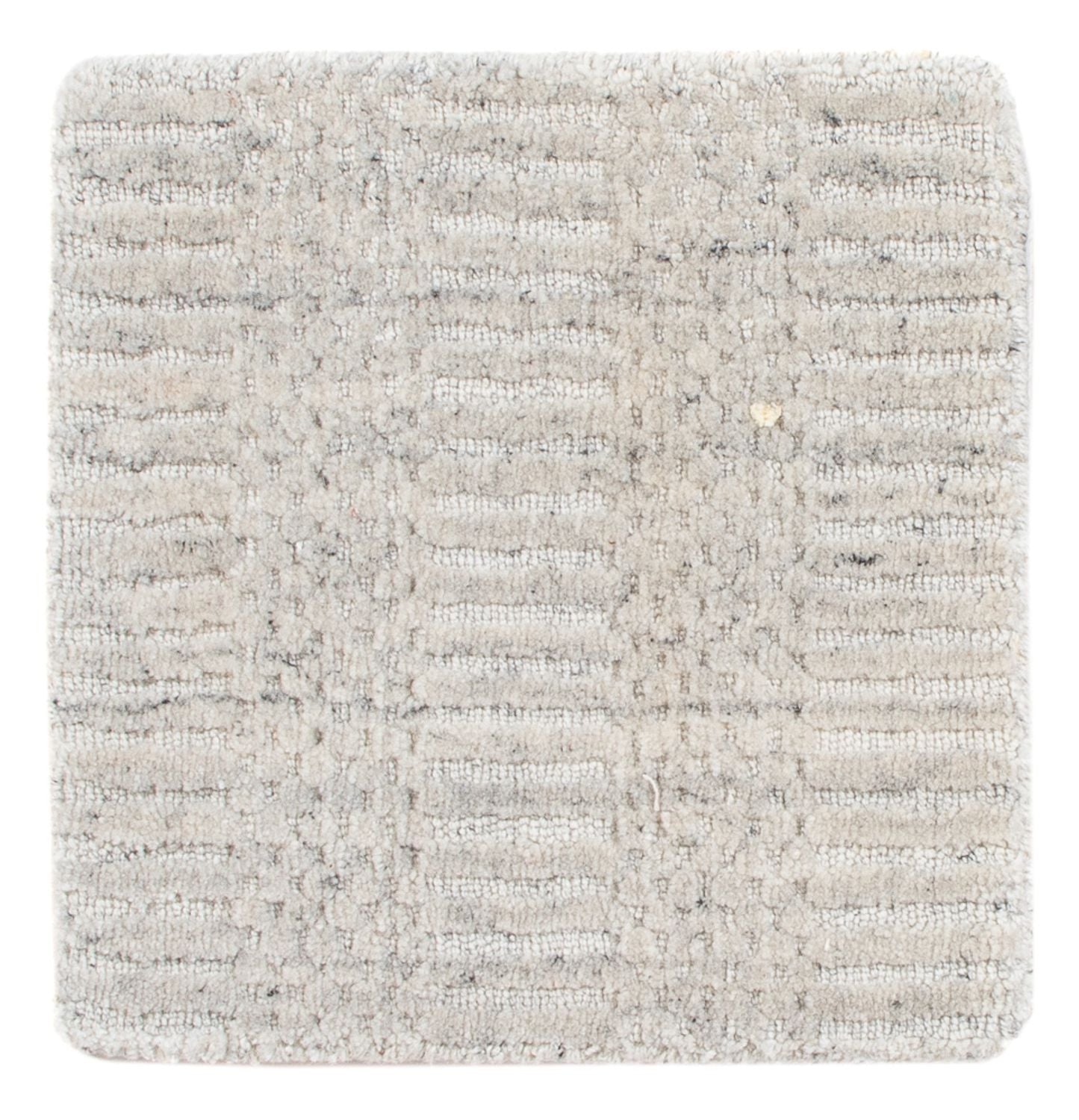 Tappeto di lana quadrato  - 30 x 30 cm - grigio chiaro