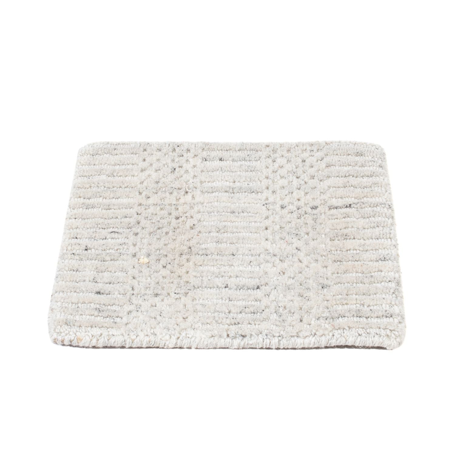 Tappeto di lana quadrato  - 30 x 30 cm - grigio chiaro
