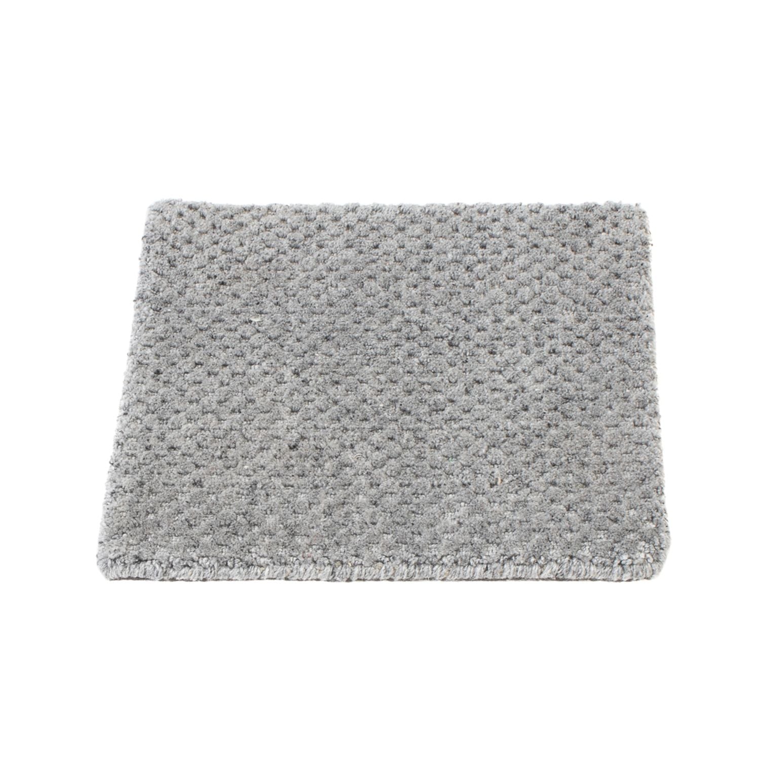 Tappeto di lana quadrato  - 30 x 30 cm - grigio