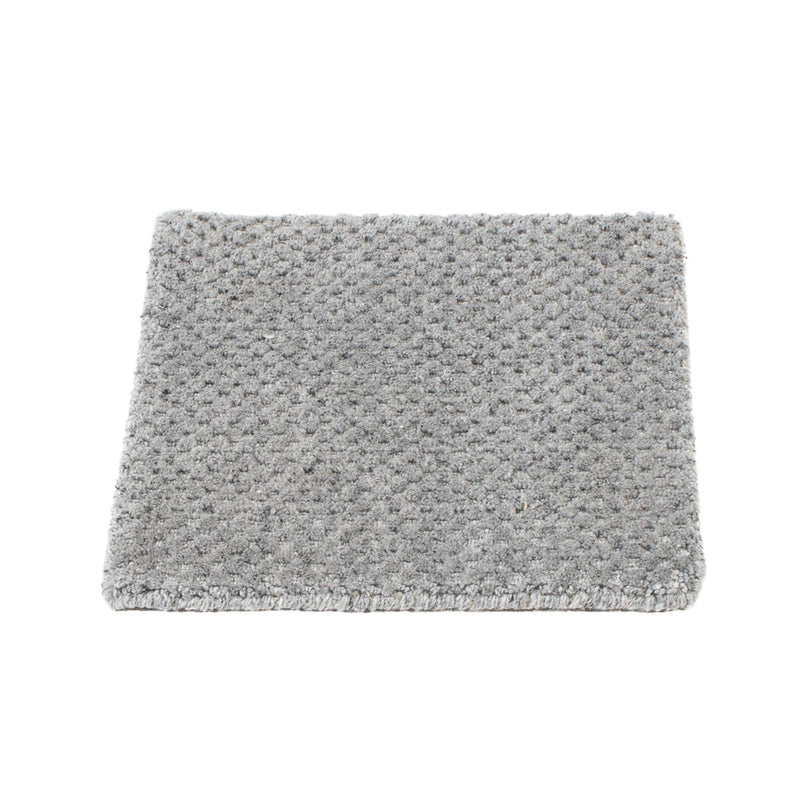 Tappeto di lana quadrato  - 30 x 30 cm - grigio