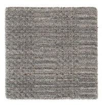 Tappeto di lana quadrato  - 30 x 30 cm - grigio