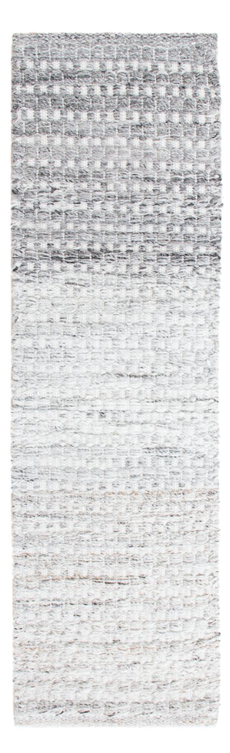 Tappeto corsia Tappeto di lana - 104 x 33 cm - grigio chiaro