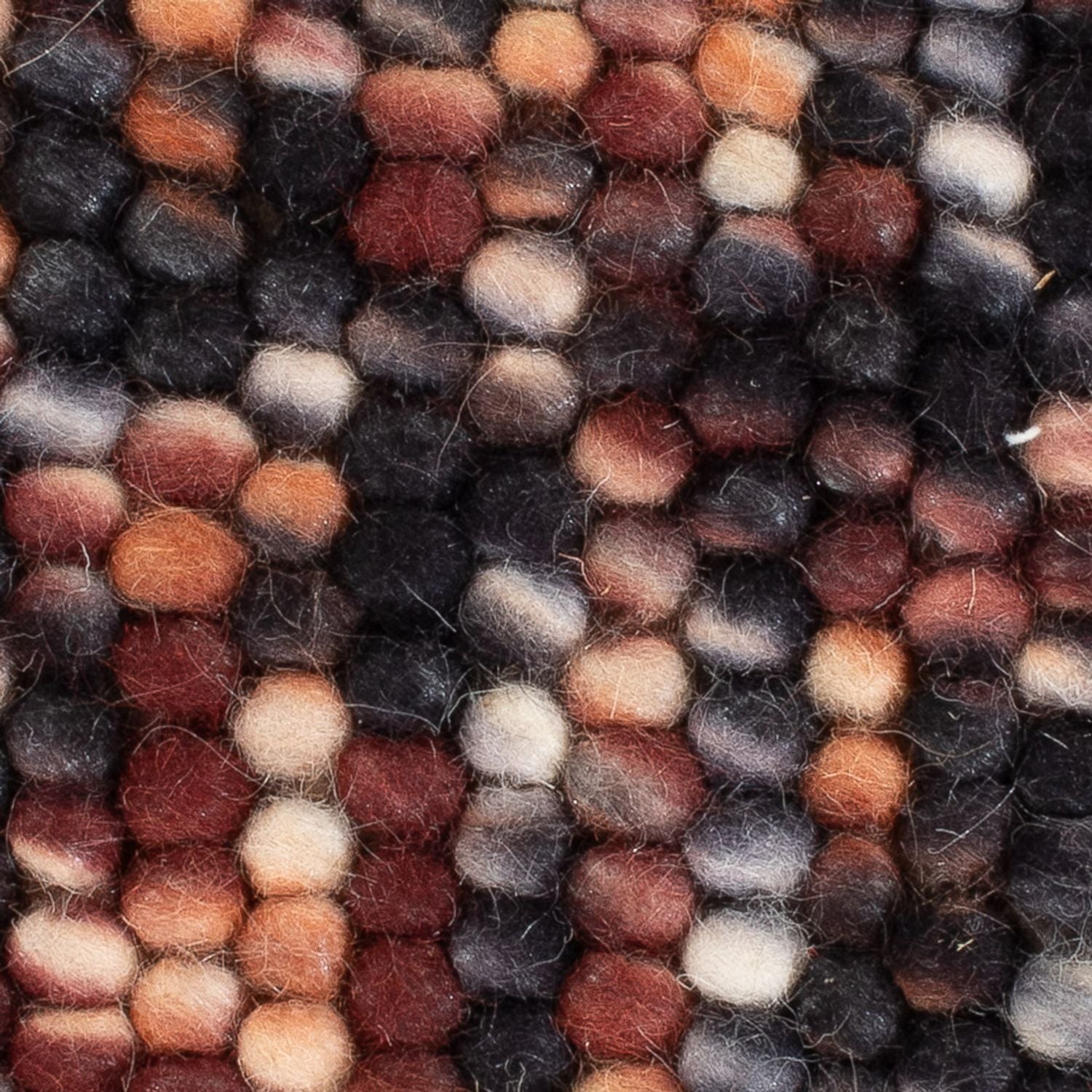 Tappeto di lana quadrato  - 32 x 32 cm - multicolore