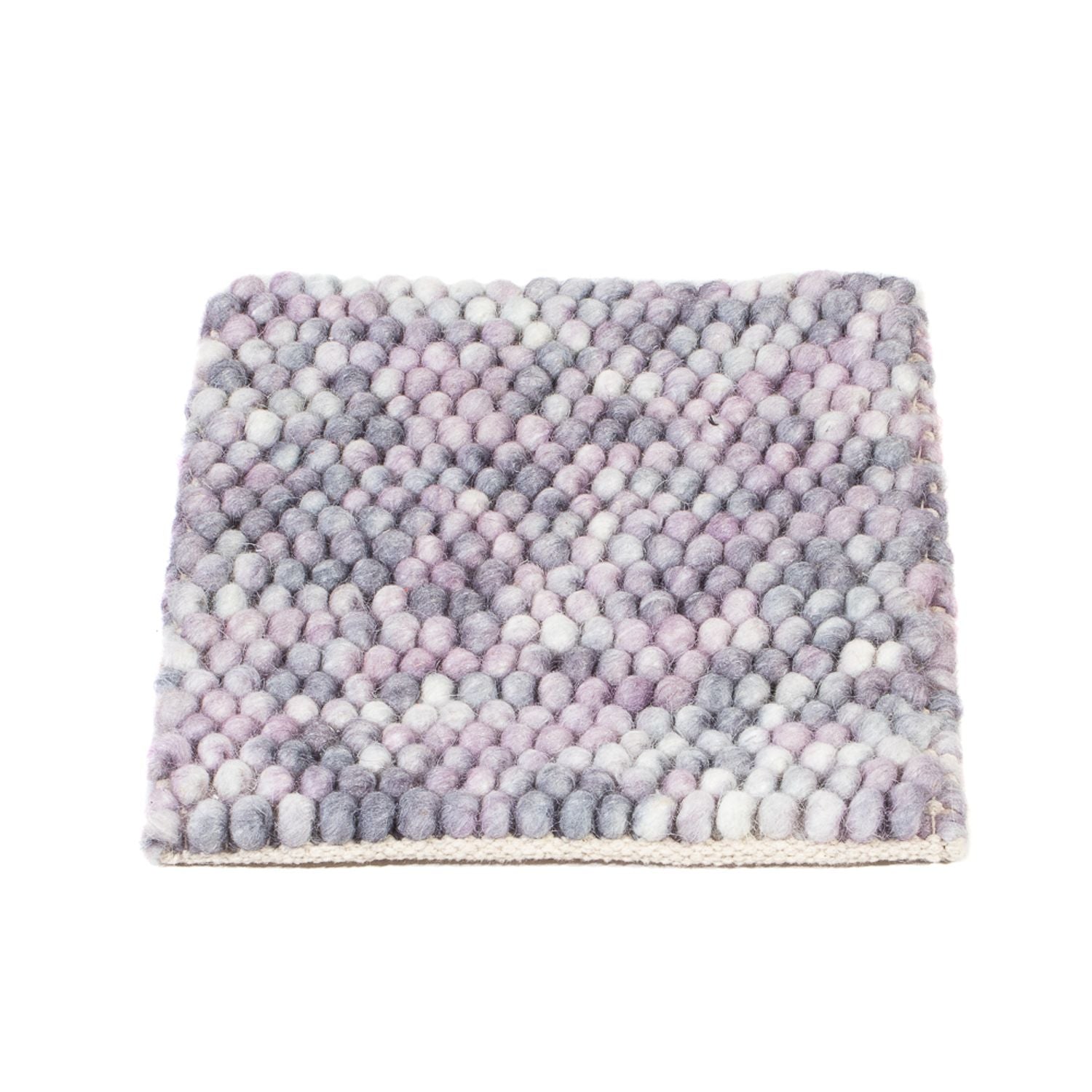 Tappeto di lana quadrato  - 32 x 32 cm - multicolore