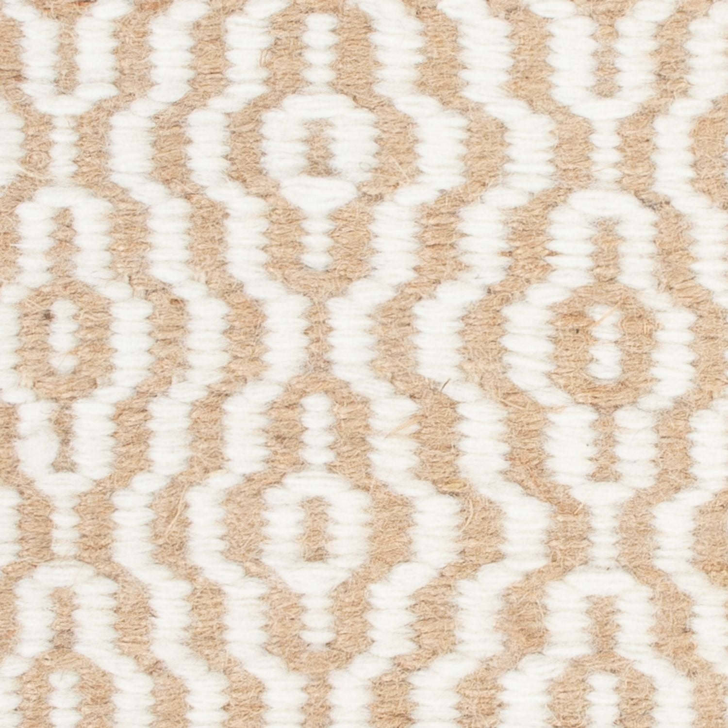 Tappeto di lana quadrato  - 35 x 32 cm - beige