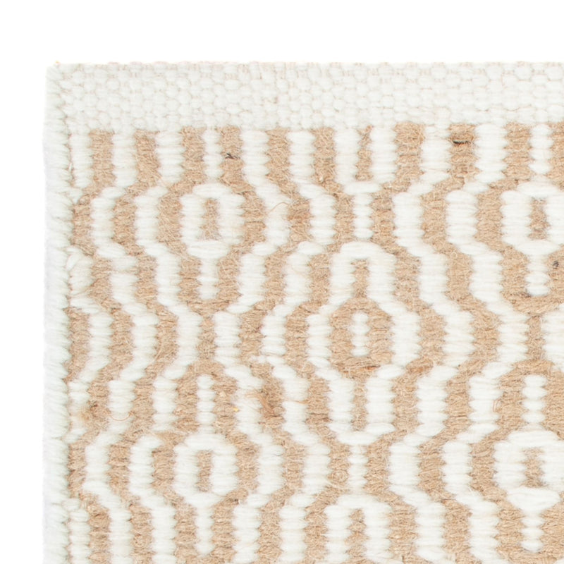 Tappeto di lana quadrato  - 35 x 32 cm - beige