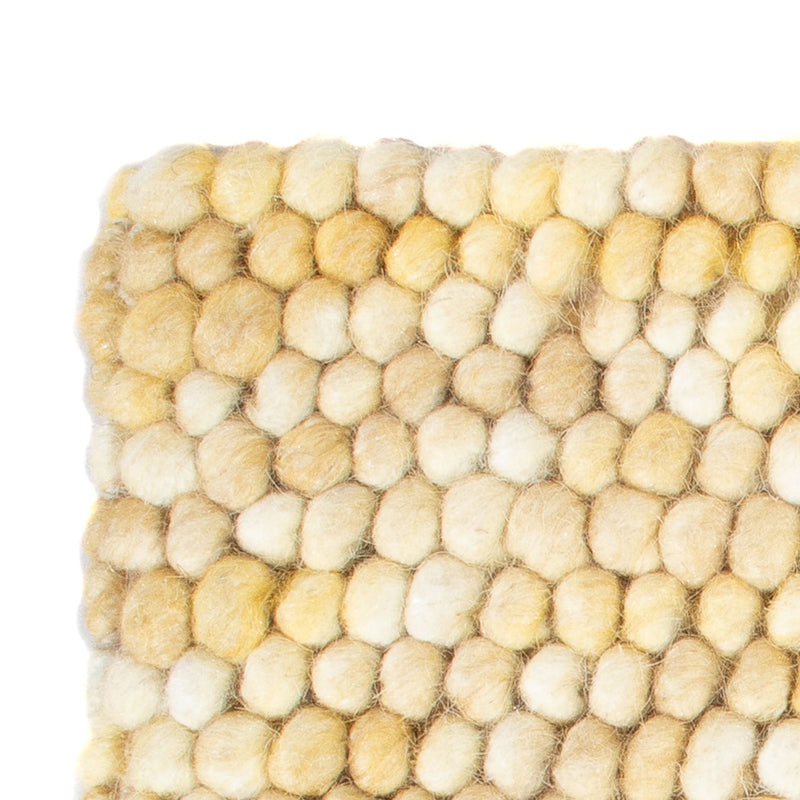 Tappeto di lana quadrato  - 32 x 32 cm - beige chiaro