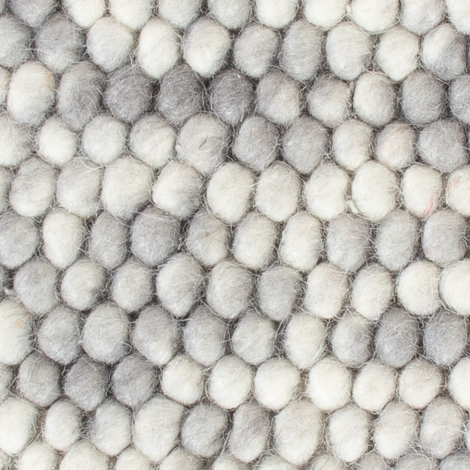 Tappeto di lana quadrato  - 32 x 32 cm - grigio chiaro