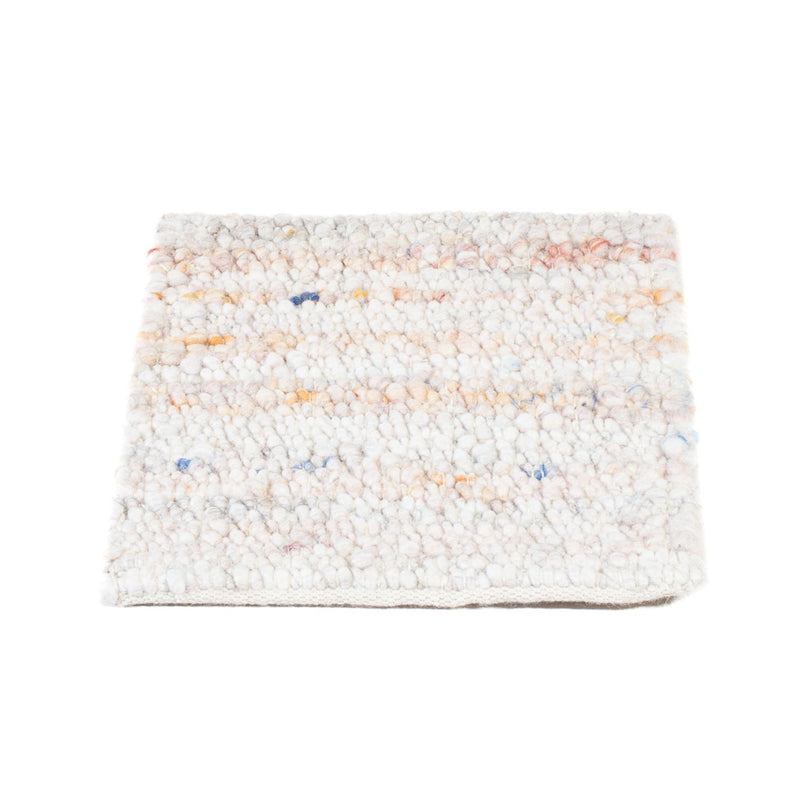 Tappeto di lana quadrato  - 35 x 32 cm - multicolore