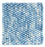 Tappeto di lana quadrato  - 25 x 25 cm - blu chiaro