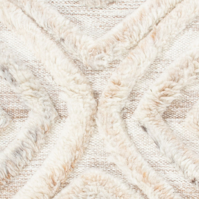 Tappeto di lana - 90 x 60 cm - beige