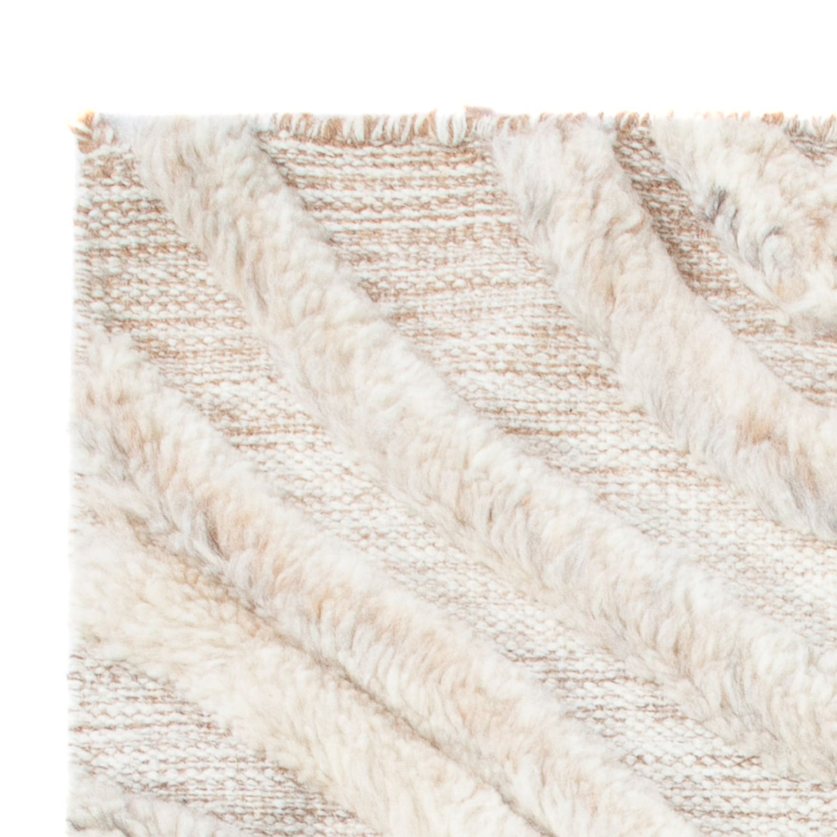 Tappeto di lana - 90 x 60 cm - beige