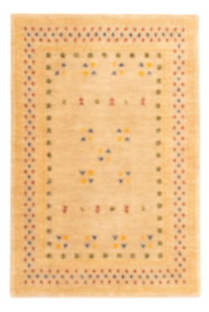 Tappeto Gabbeh - Loribaft Softy - 90 x 60 cm - beige chiaro