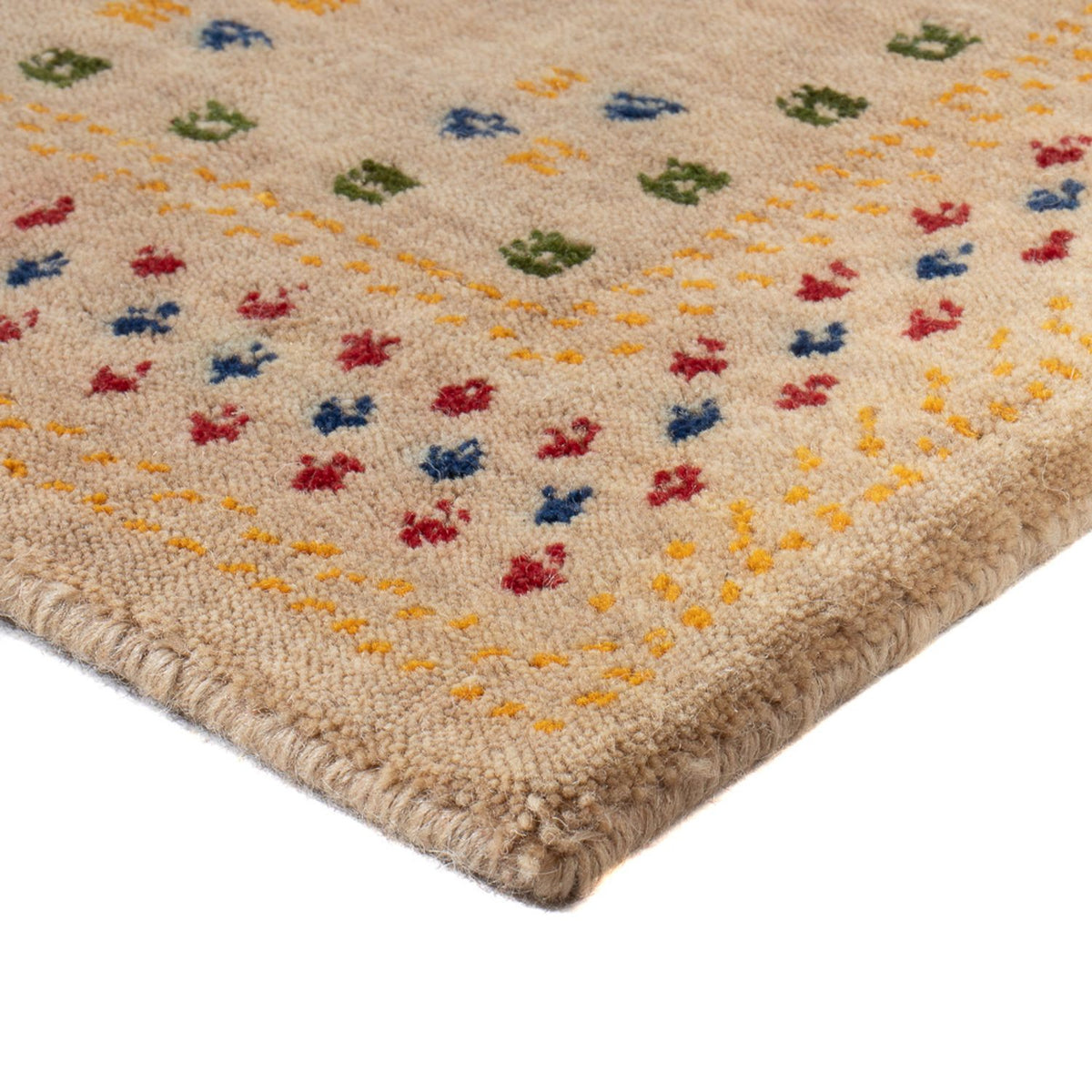 Tappeto Gabbeh - Loribaft Softy - 90 x 60 cm - beige chiaro