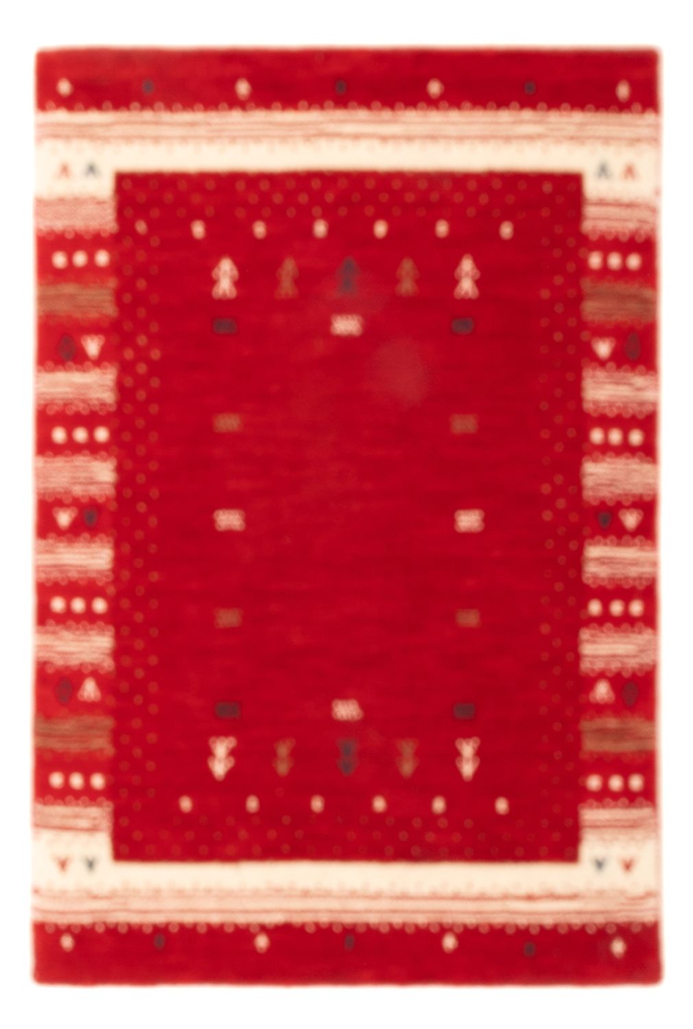 Tappeto Gabbeh - Loribaft Softy - 90 x 60 cm - rosso