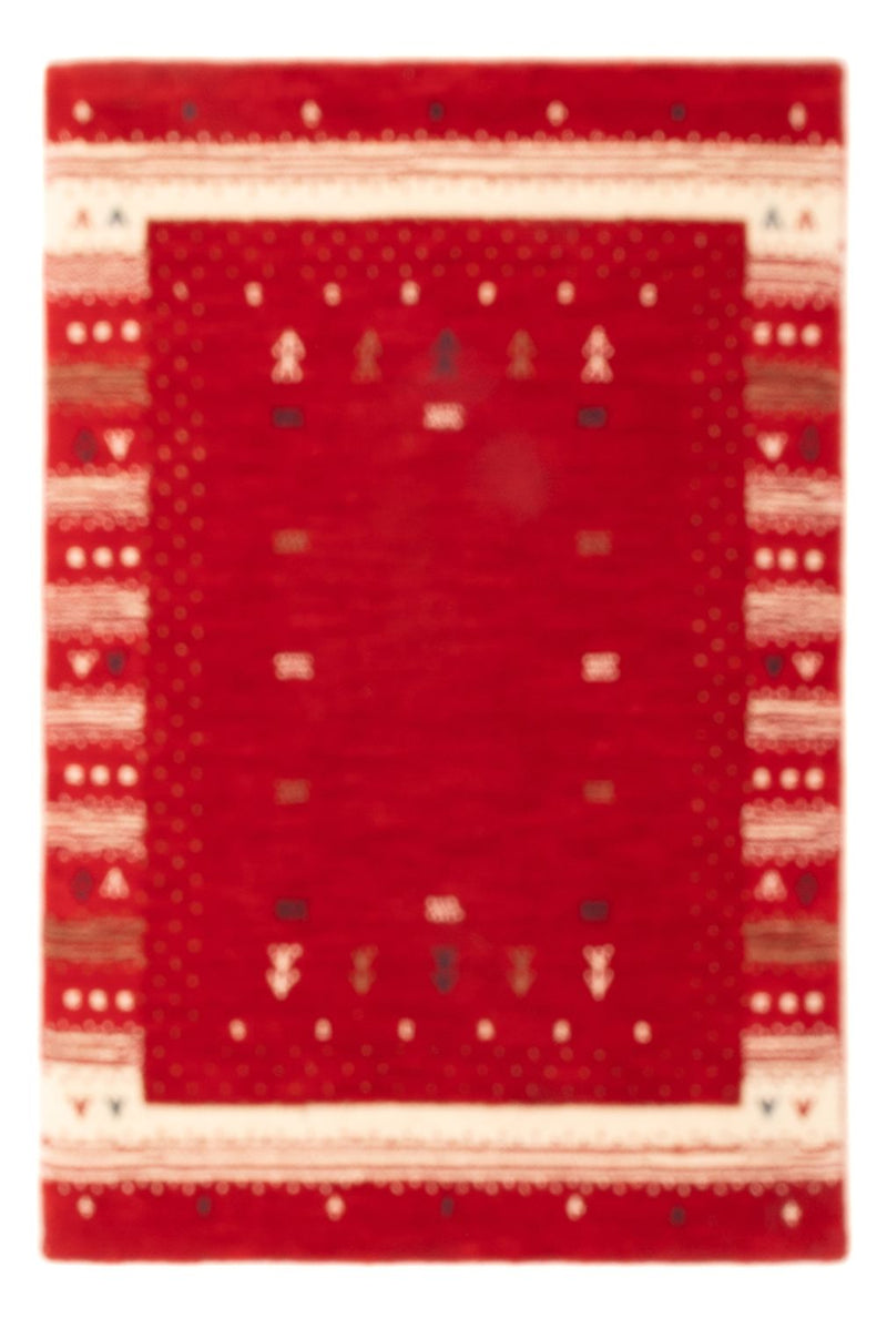 Tappeto Gabbeh - Loribaft Softy - 90 x 60 cm - rosso
