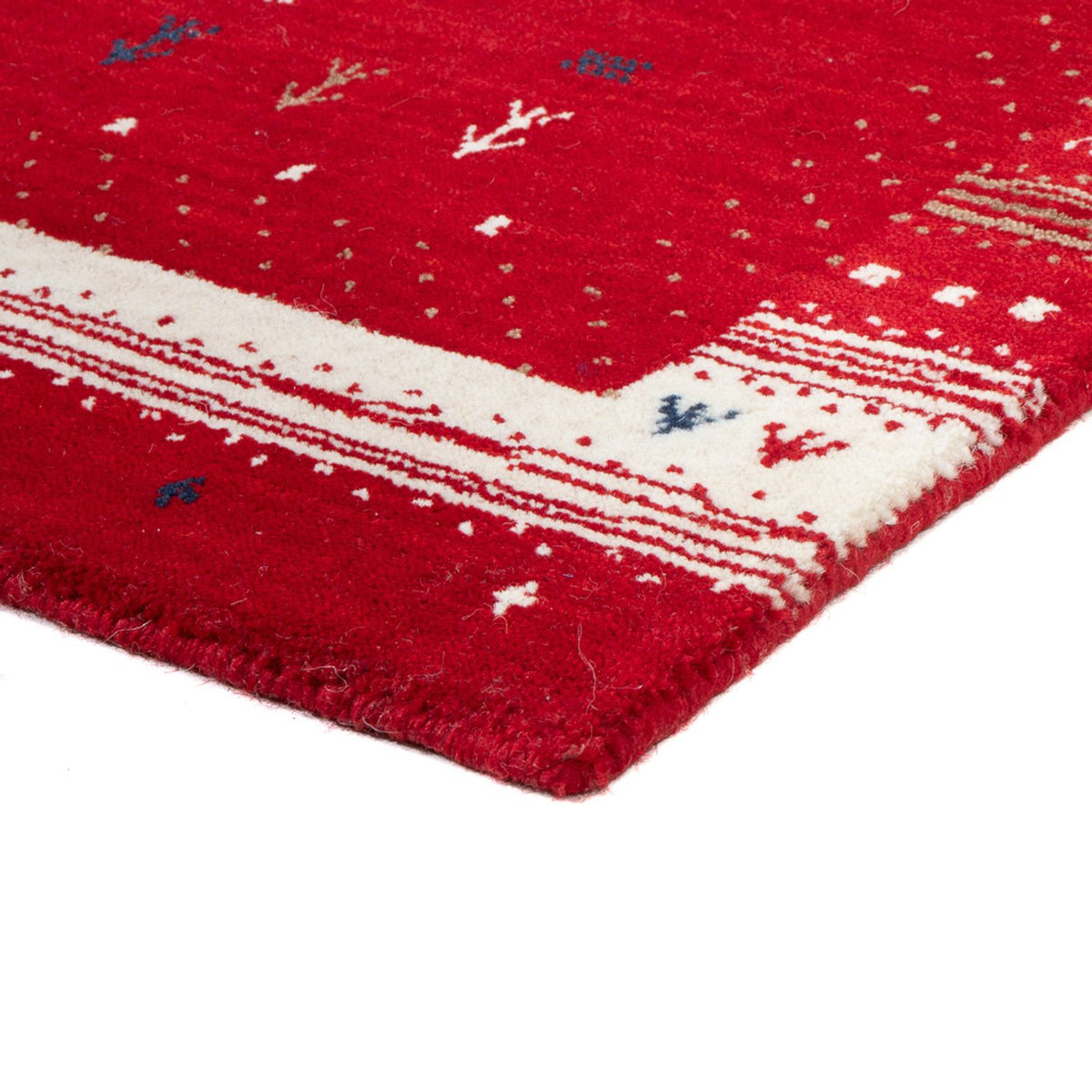 Tappeto Gabbeh - Loribaft Softy - 90 x 60 cm - rosso