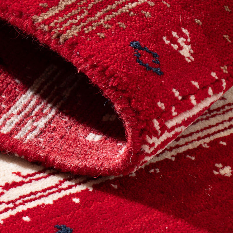 Tappeto Gabbeh - Loribaft Softy - 90 x 60 cm - rosso