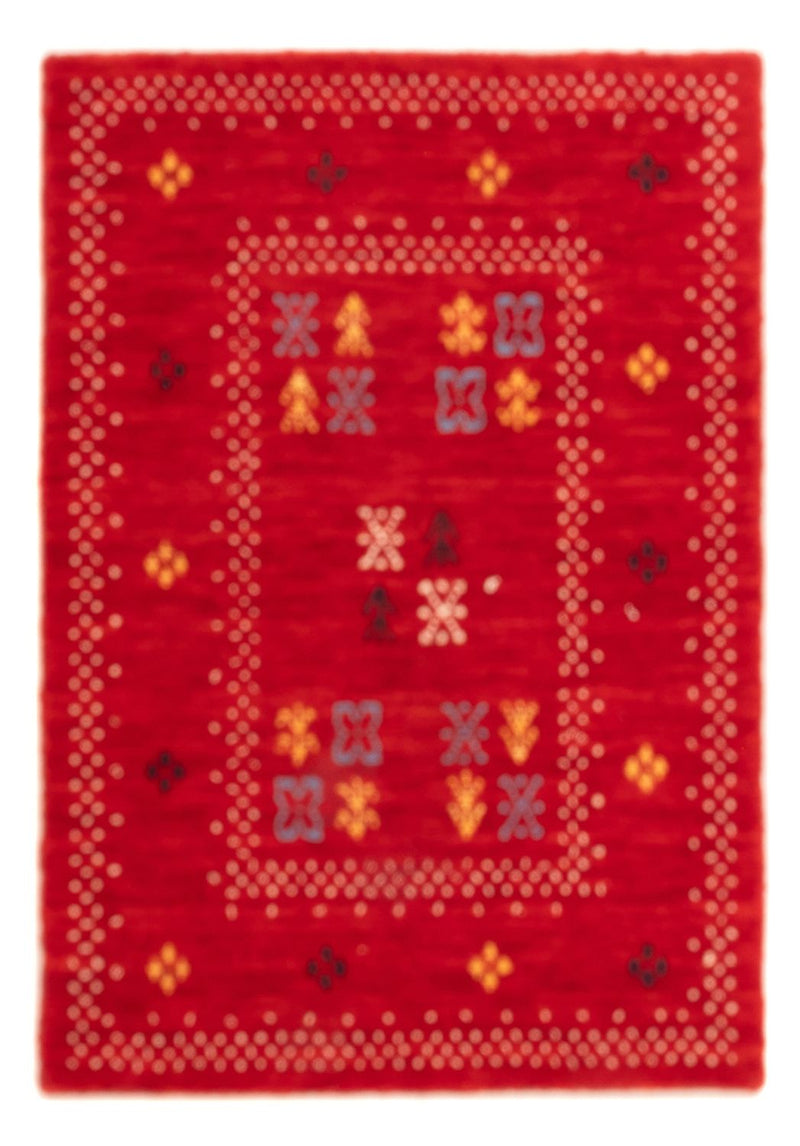 Tappeto Gabbeh - Loribaft Softy - 90 x 60 cm - rosso