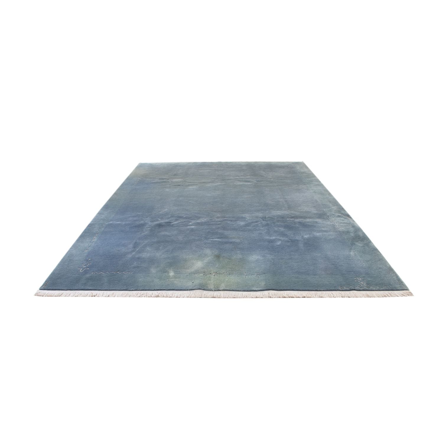 Tappeto Nepal - 350 x 240 cm - blu chiaro