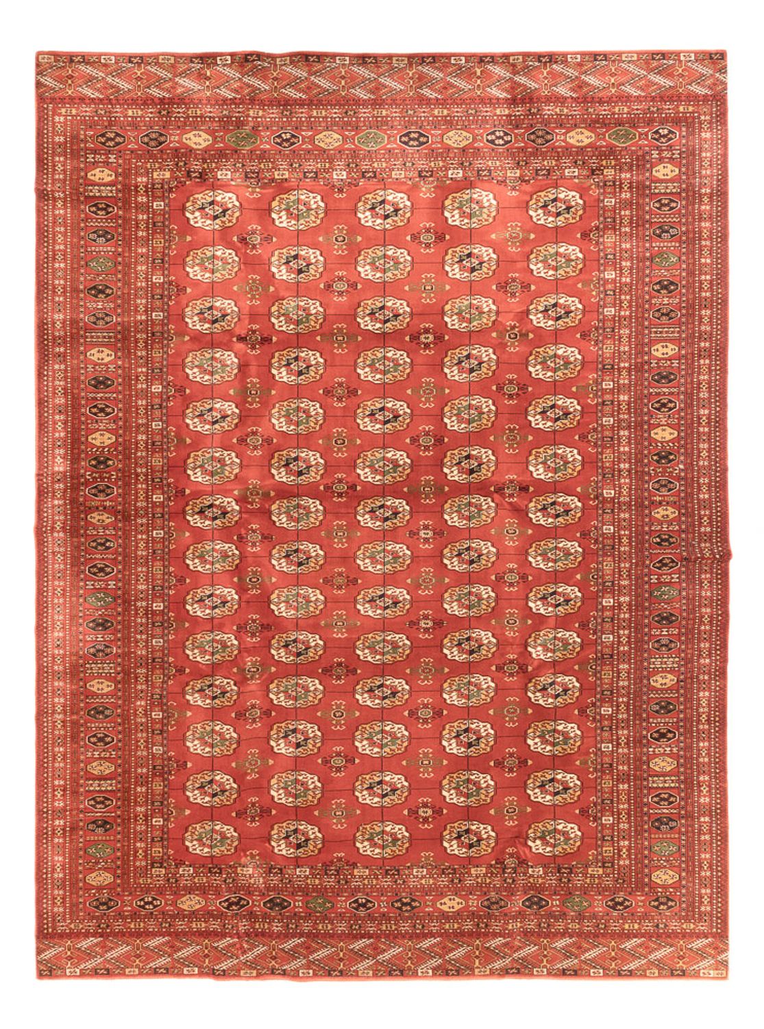 Tappeto afgano - Bukhara - 410 x 300 cm - rosso chiaro