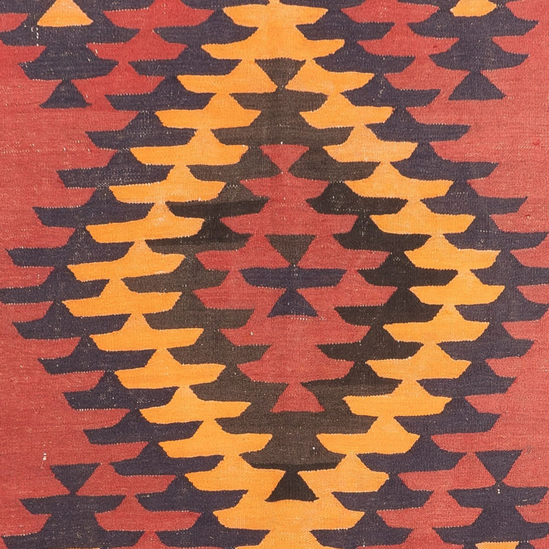 Tappeto corsia Tappeto Kelim - Vecchio - 423 x 140 cm - rosso scuro