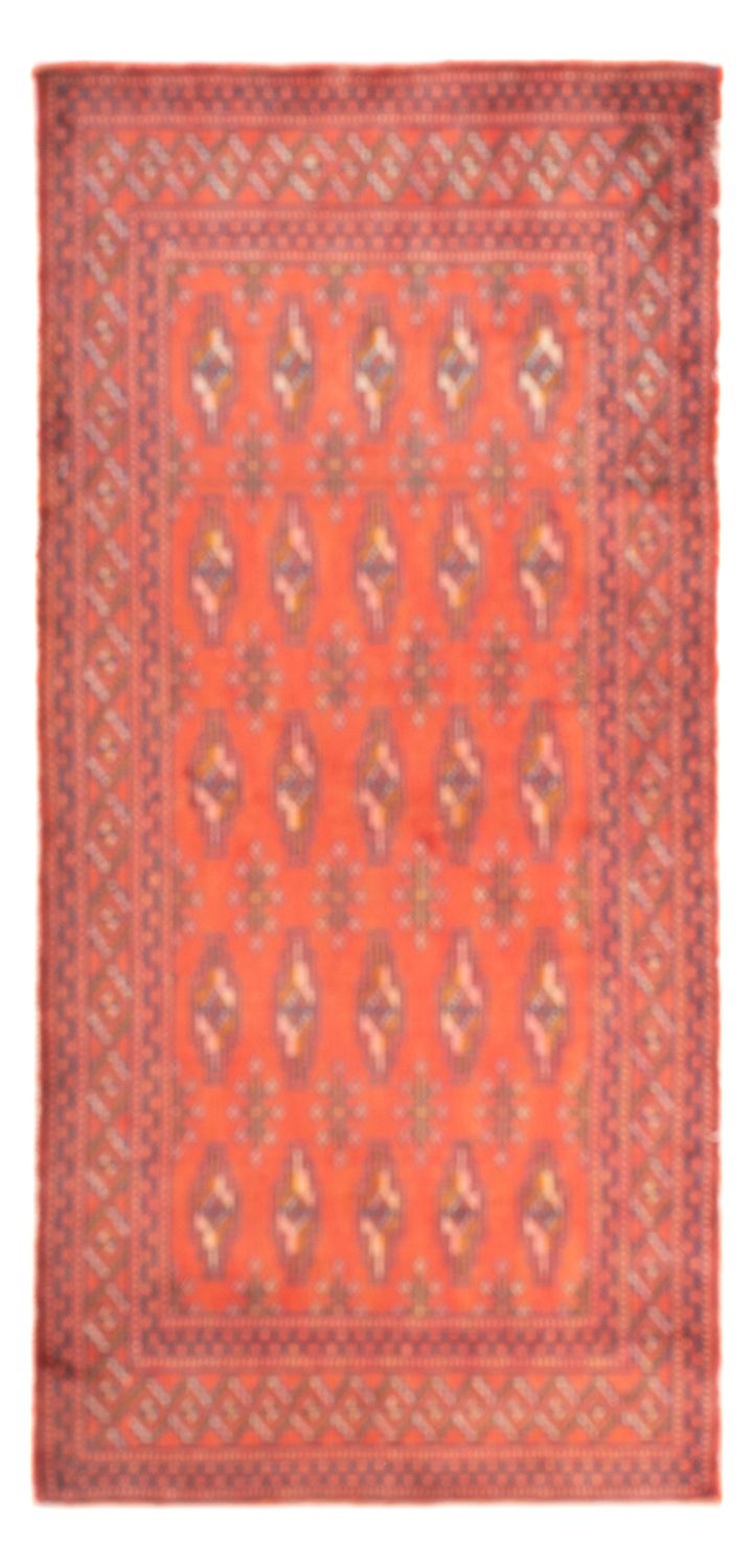 Tappeto Turkaman - 130 x 60 cm - rosso chiaro