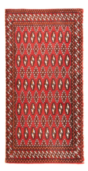 Tappeto Turkaman - 130 x 60 cm - rosso
