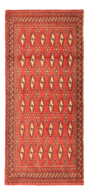 Tappeto Turkaman - 100 x 50 cm - rosso chiaro