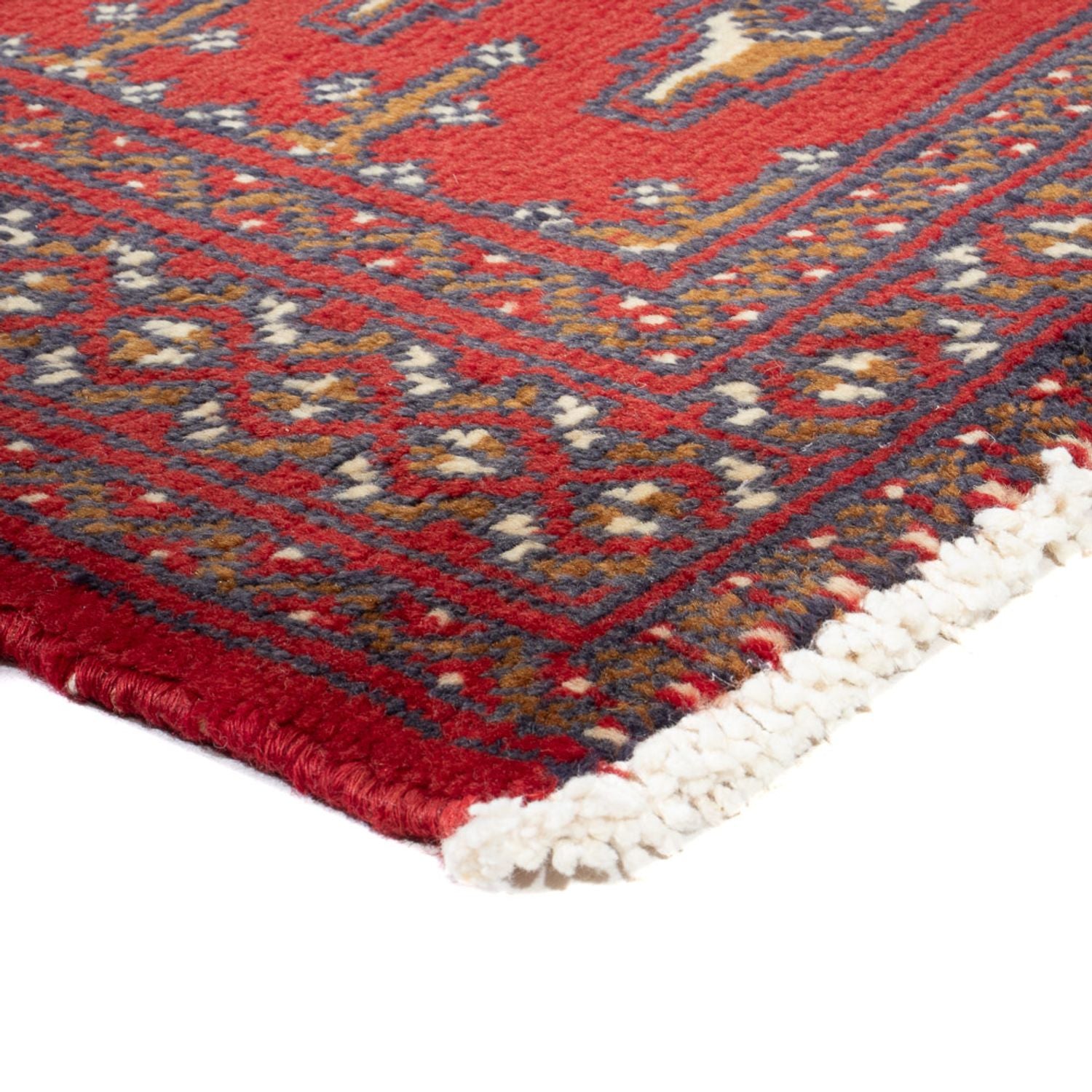 Tappeto Turkaman - 130 x 60 cm - rosso chiaro