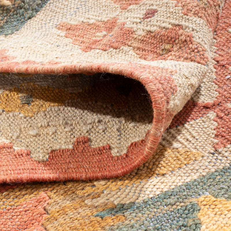 Tappeto corsia Tappeto Kelim - Splash - 315 x 95 cm - beige chiaro