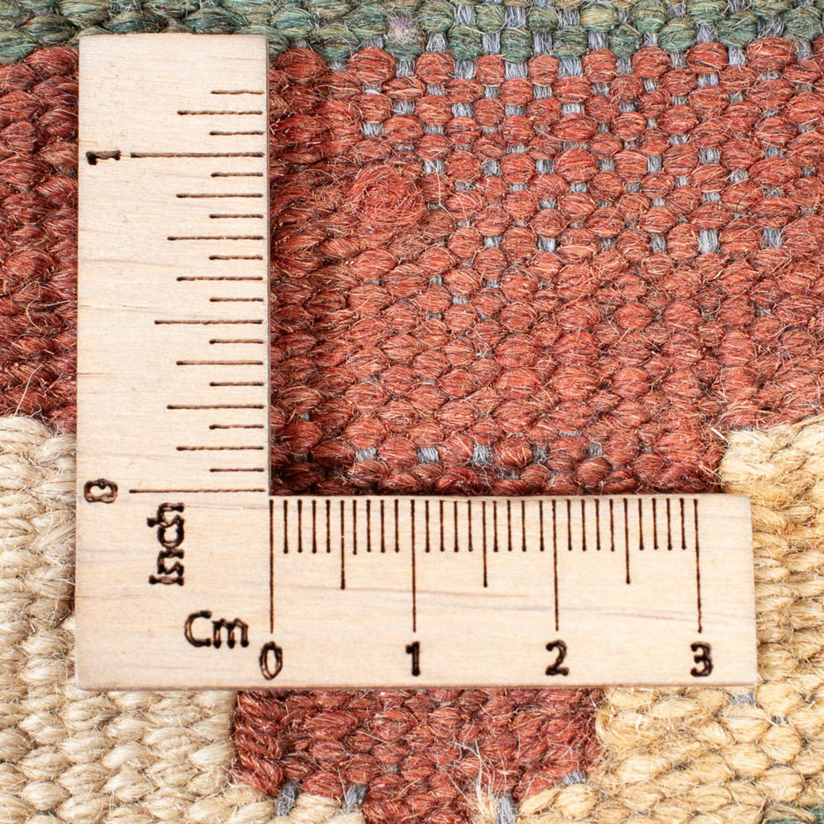 Tappeto corsia Tappeto Kelim - Splash - 315 x 95 cm - beige chiaro