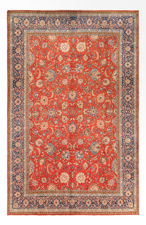 Tappeto Persero - Tabriz - 393 x 266 cm - rosso