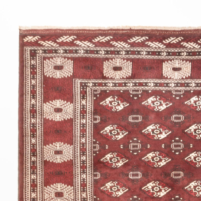 Tappeto Turkaman - 380 x 260 cm - rosso scuro