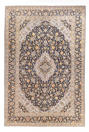 Tappeto Persero - Keshan - 425 x 307 cm - blu scuro