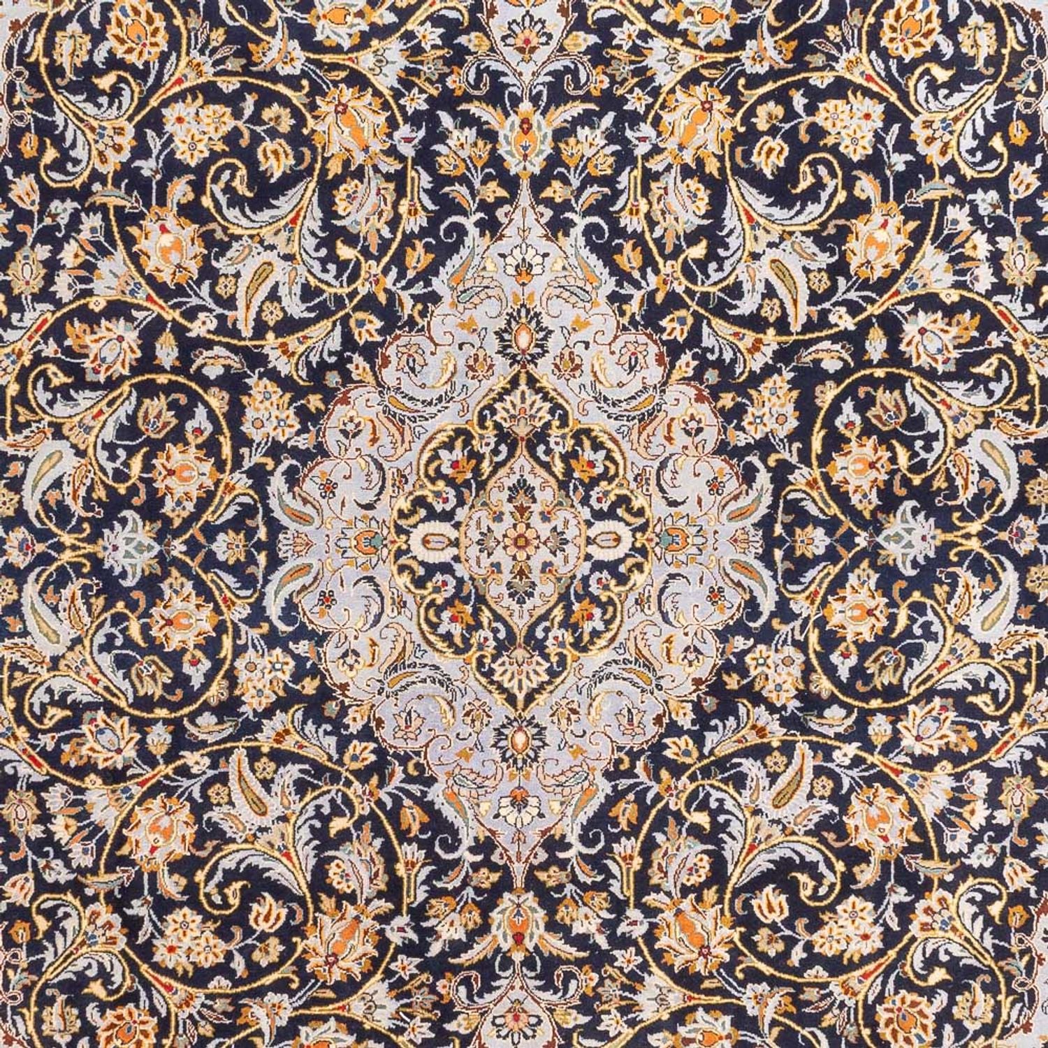 Tappeto Persero - Keshan - 425 x 307 cm - blu scuro