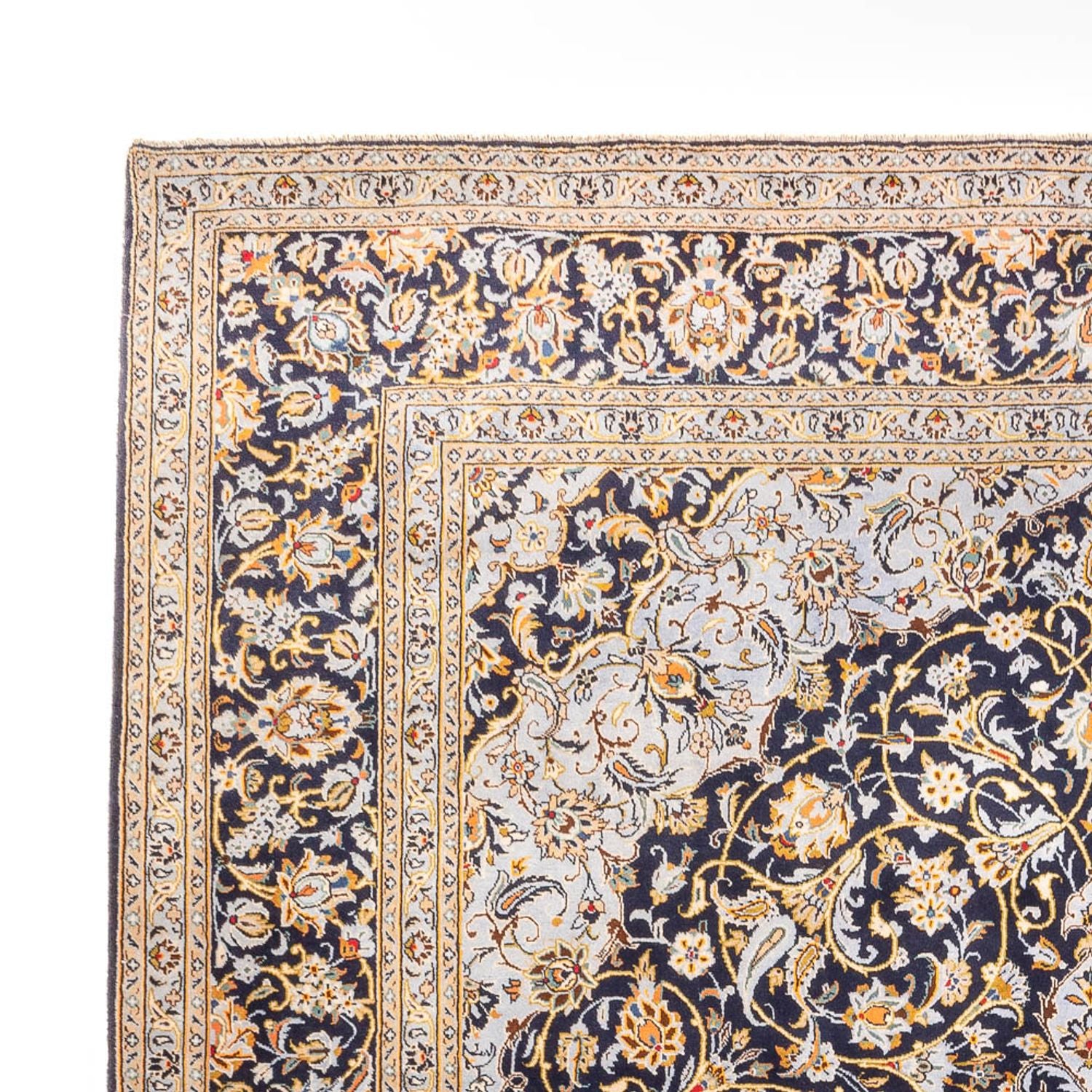 Tappeto Persero - Keshan - 425 x 307 cm - blu scuro