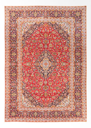 Tappeto Persero - Keshan - 353 x 245 cm - rosso