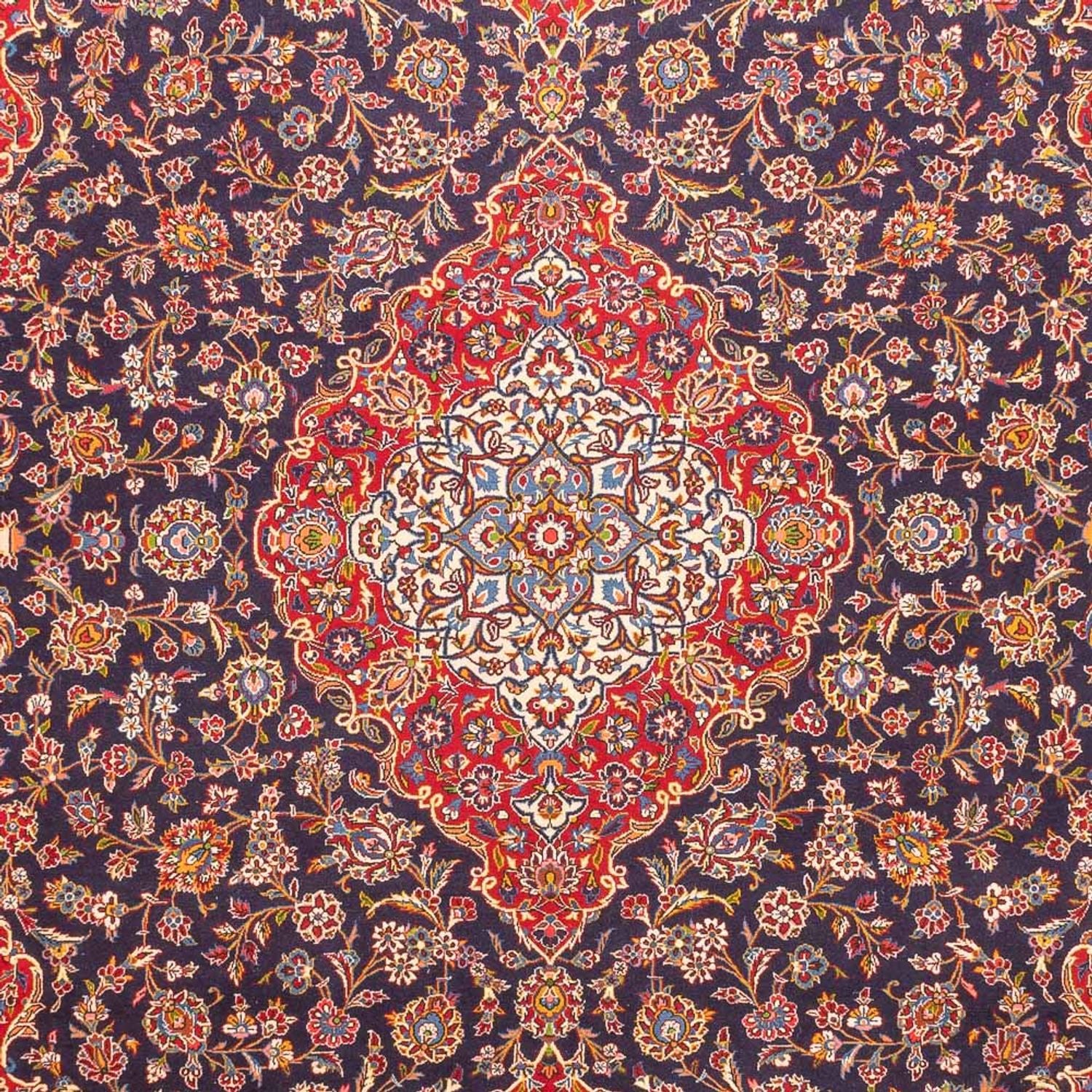 Tappeto Persero - Keshan - 380 x 295 cm - blu scuro