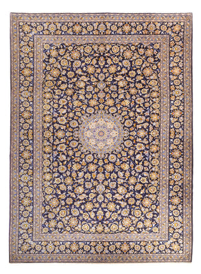 Tappeto Persero - Keshan - 420 x 318 cm - blu scuro