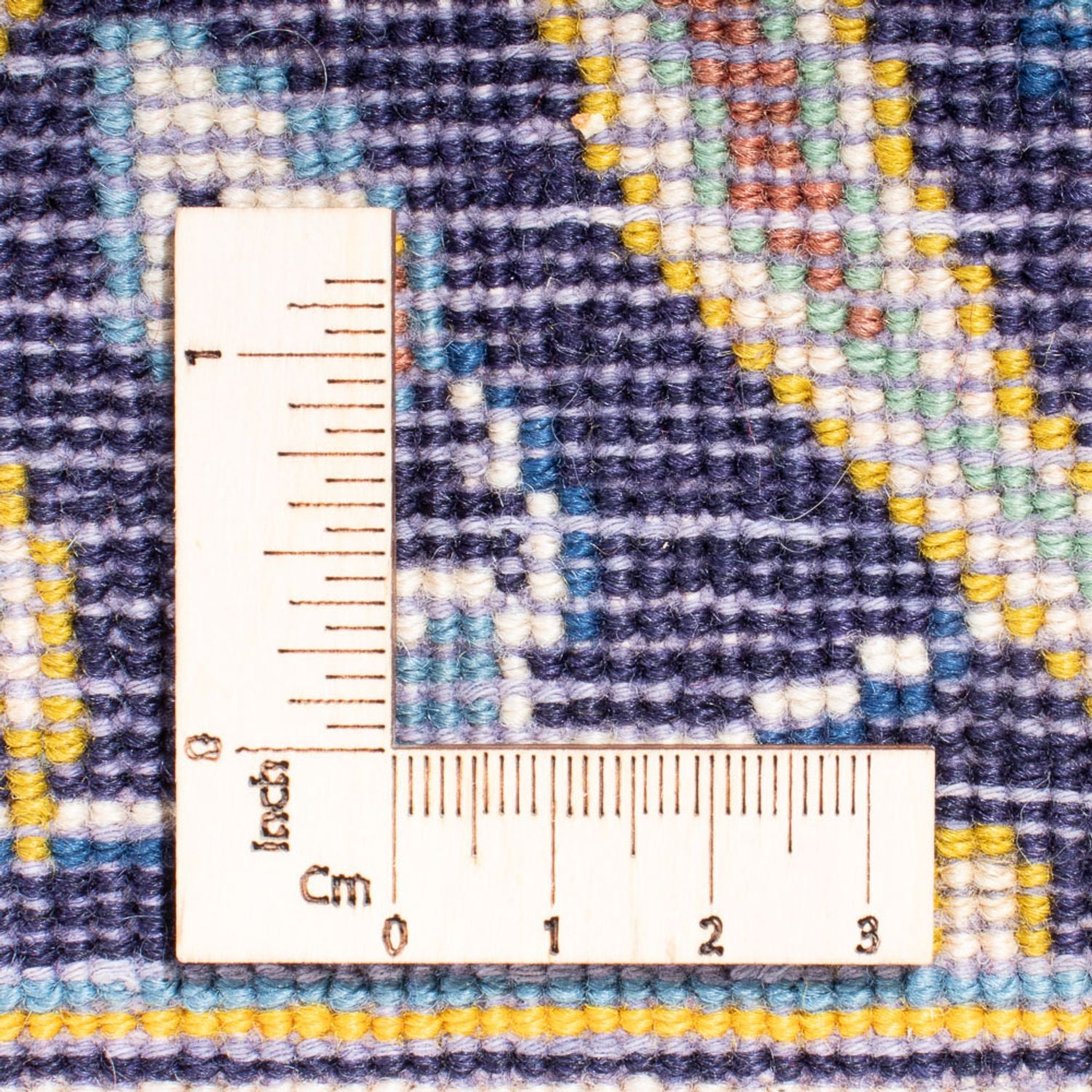 Tappeto Persero - Keshan quadrato  - 410 x 395 cm - blu scuro