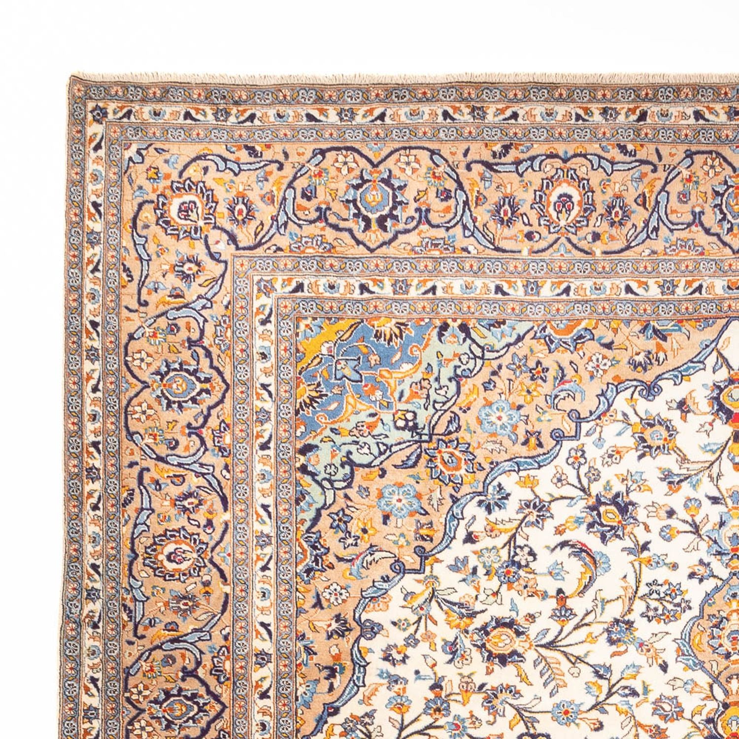 Tappeto Persero - Keshan - 405 x 302 cm - beige scuro