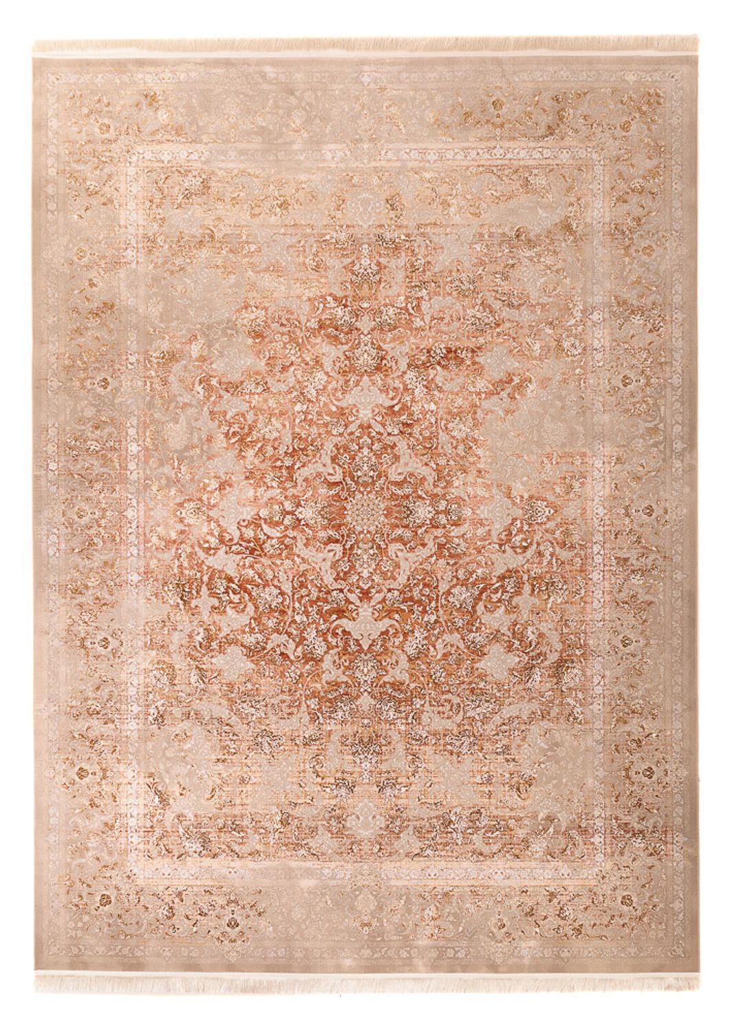 Tappeto Orientale Tessuto - 350 x 250 cm - beige scuro