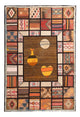 Tappeto Patchwork 135x200cm - Perserteppich Wollteppich