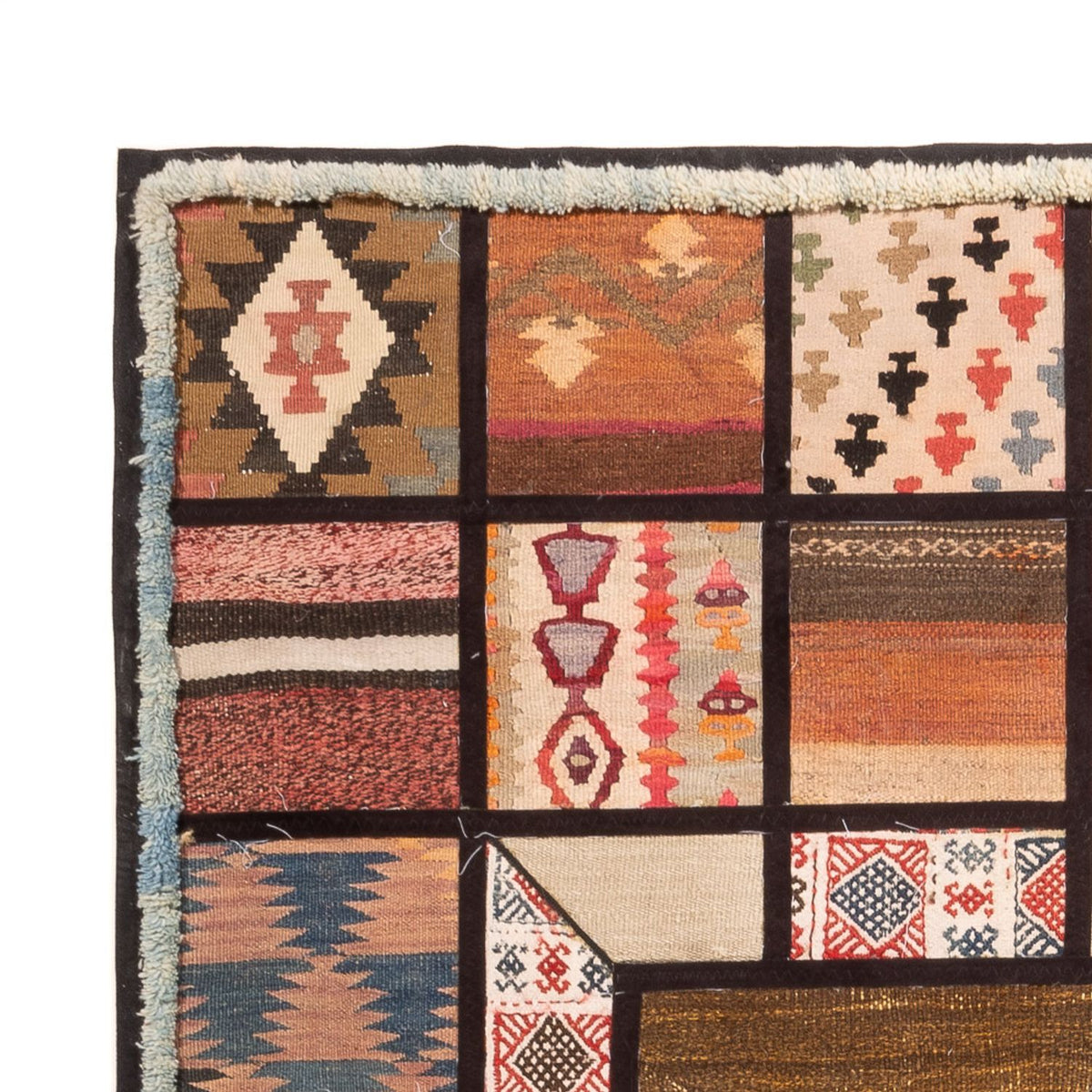 Tappeto Patchwork 135x200cm - Perserteppich Wollteppich