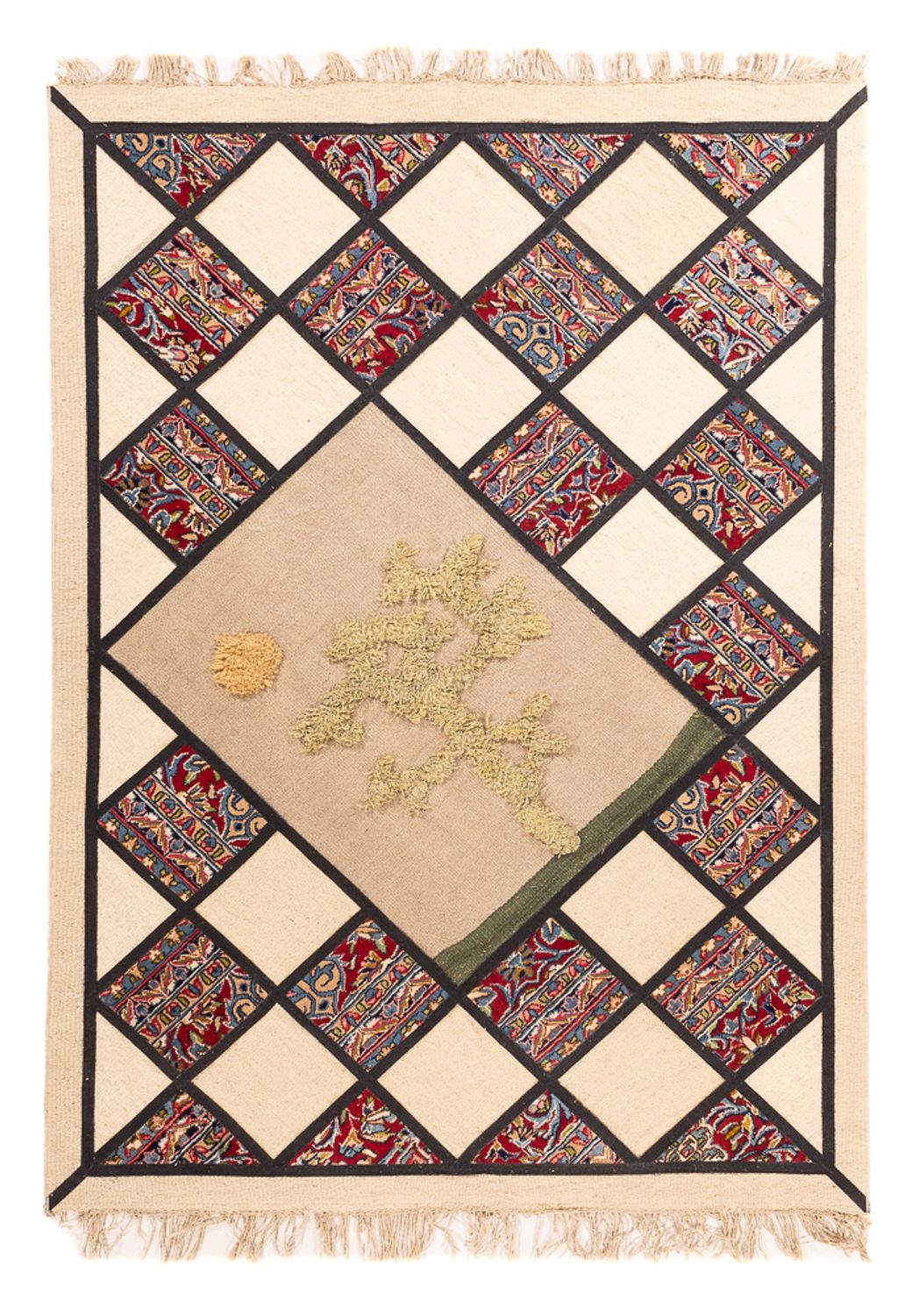 Tappeto Patchwork - 200 x 135 cm - multicolore