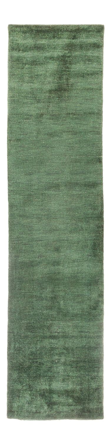 Tappeto corsia Tappeto Gabbeh - Indus - 300 x 80 cm - verde